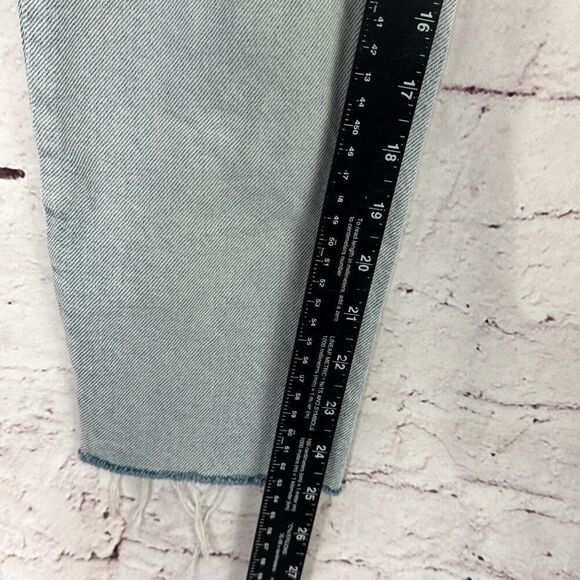 Pacsun Jeans Ultra High Rise Slim Womens 24 Distressed Button Fly Straight - Picture 6 of 10